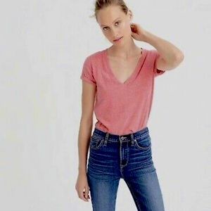 J. Crew V-Neck Slub Cotton Tee